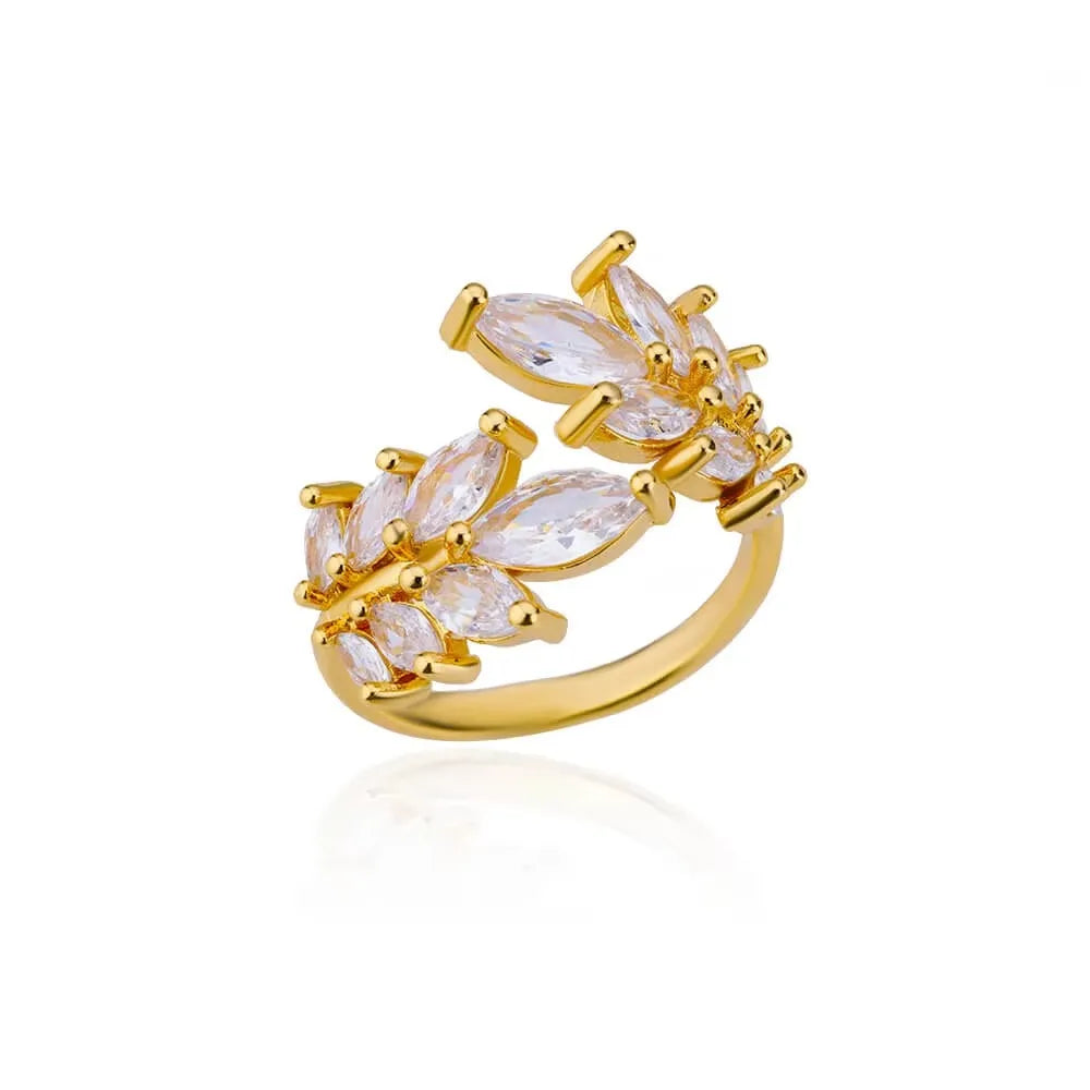 Double Leaf Ring