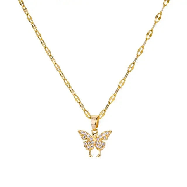 Dainty Butterfly Necklace  The Chic Women.
