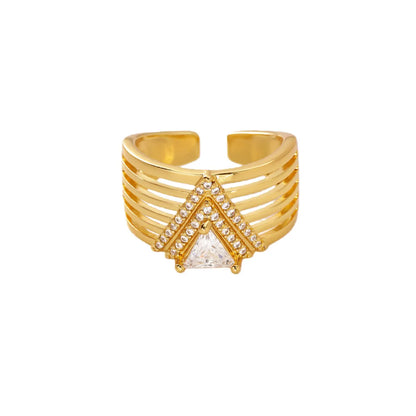 Aurora Triangle Ring