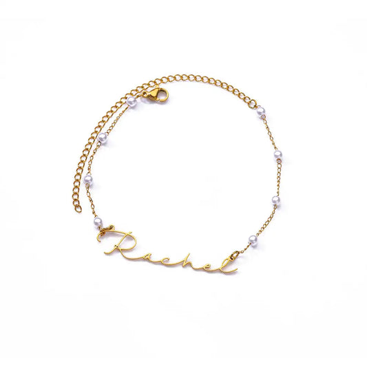 Custom Name Pearl Bracelet