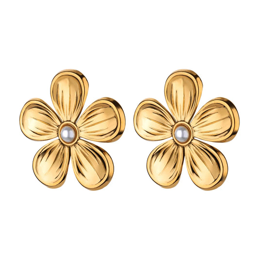Pearl Flower Earrings