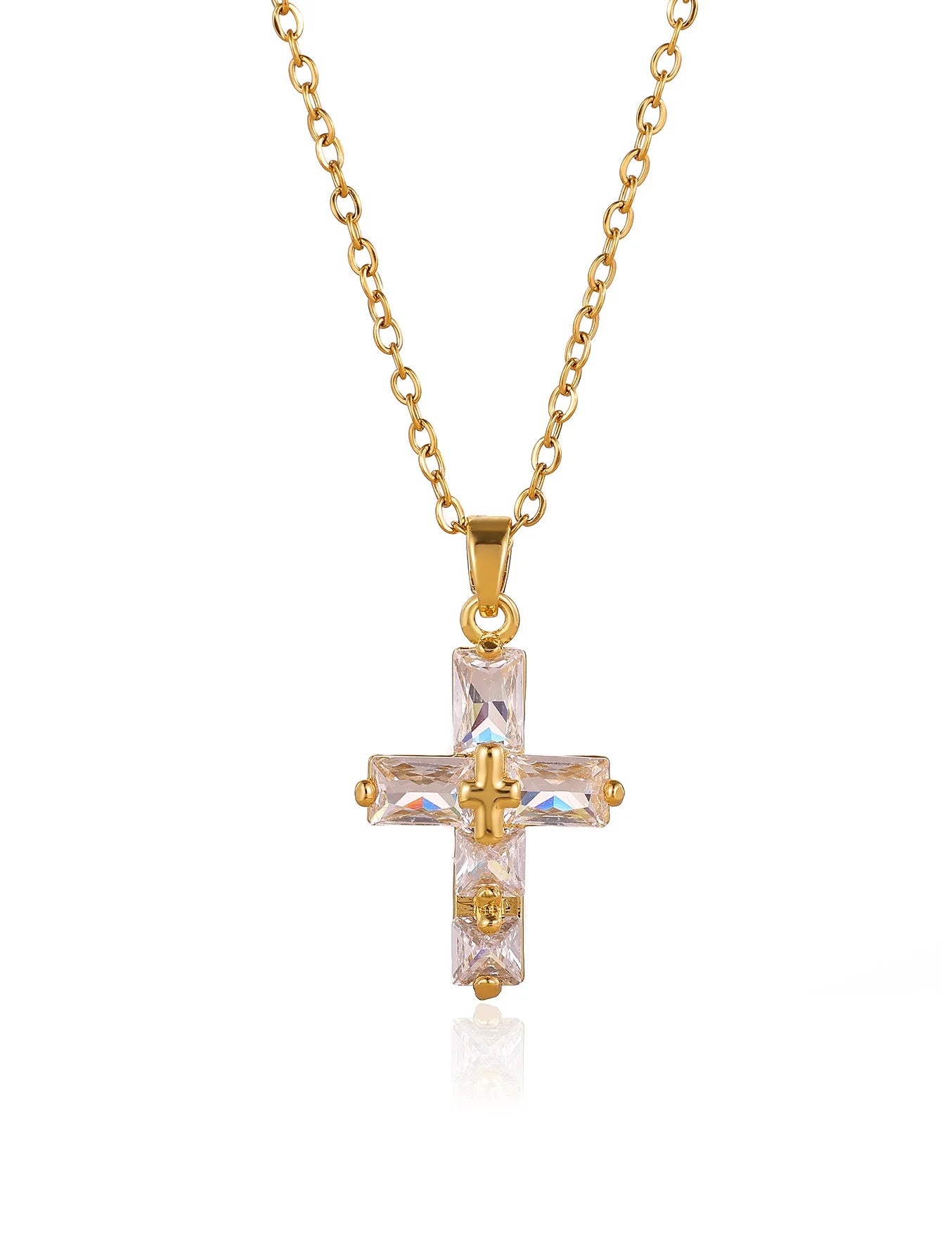 Crystal Cross Necklace